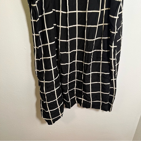 Vintage Evan Picone A-Line Skirt Black Window Pane Plaid 10 - Picture 8 of 10